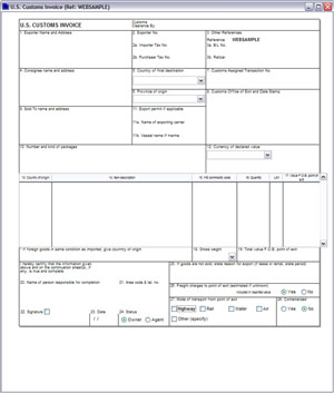 u.s. form customs invoice Invoice Air Dock Forma  Waybill Receipt Customs  Pro